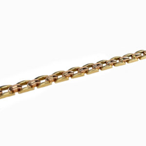 Zlatý článkový náramek