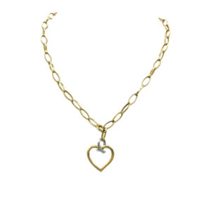 Zlatý náhrdelník se srdcem