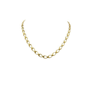 Zlatý řetízek s oválnými očky – výrazný a stylový