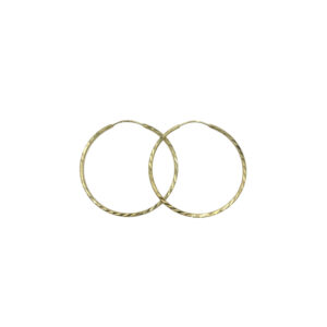 Kruhové náušnice s jemným rytím – malé