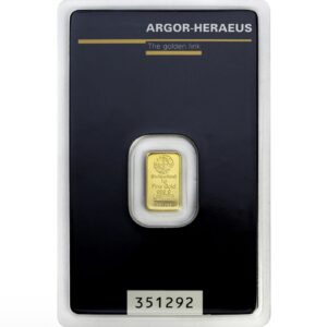 1g Argor Heraeus SA Švýcarsko Investiční zlatý slitek