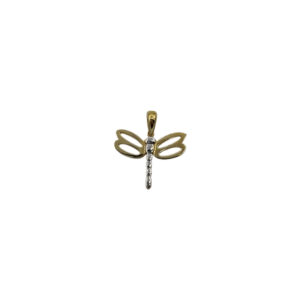 Zlatý přívěsek vážka