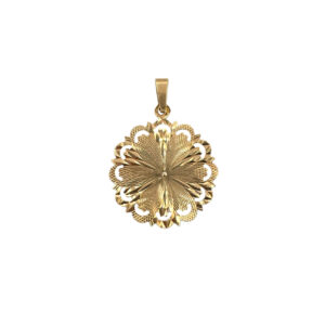 Zlatý přívěsek květ z růžového zlata